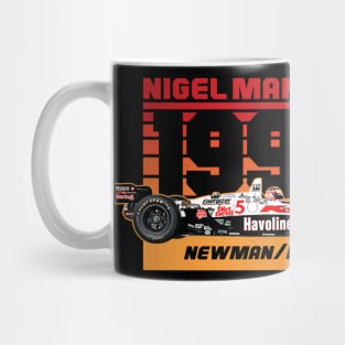 Nigel Mansell 1993 90s Retro Mug